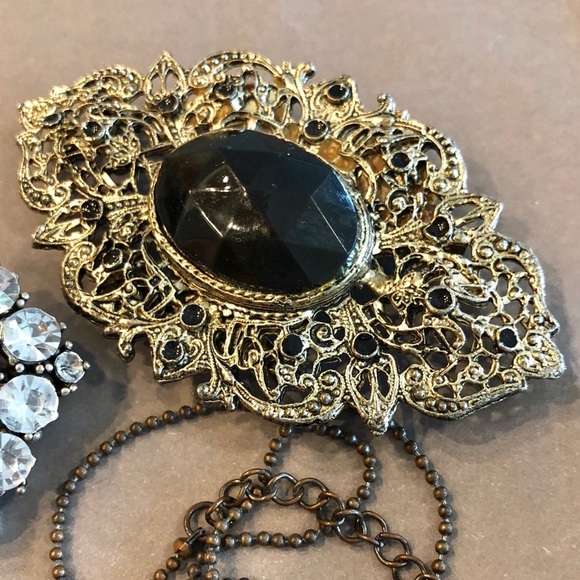 Victorian Style Goth BROOCHE & PENDANT BUNDLE - Picture 4 of 7